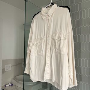 Zara Cream Blouse/Shirt